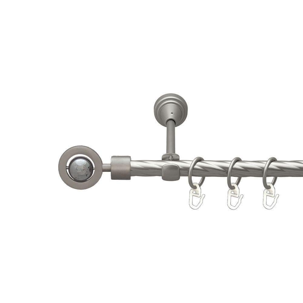 Карниз для штор Orvit Пополо скрученный однорядный 160 см Сатин (00-00022773)