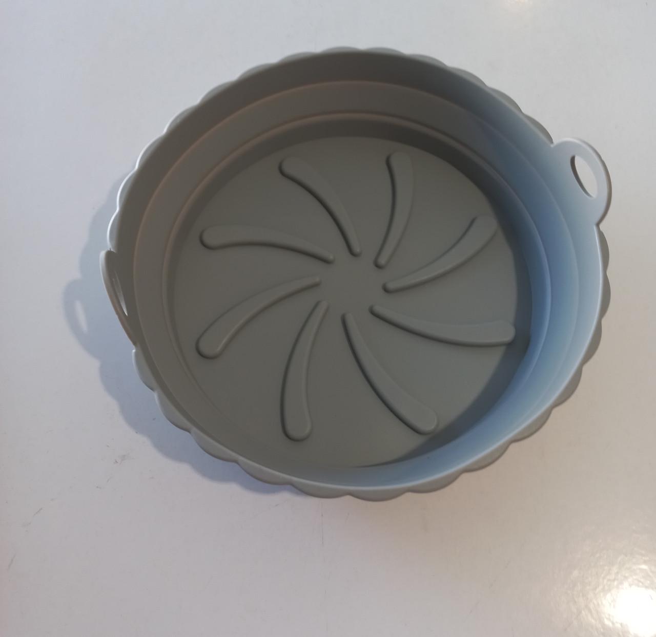 Форма для аерогриля кругла силіконова Сірий (2716278073) - фото 2 Форма для аерогриля кругла силіконова Сірий (2716278073) - фото 2