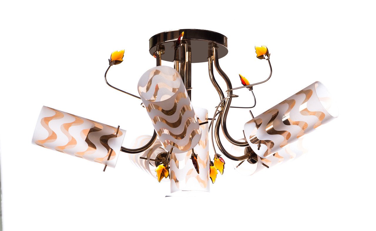 Люстра потолочнаяSunlight 37291/5 на 5 плафонов для спальни