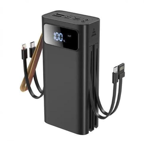 Повербанк XO PR142 30000 mAh 4 input 5 output Черный