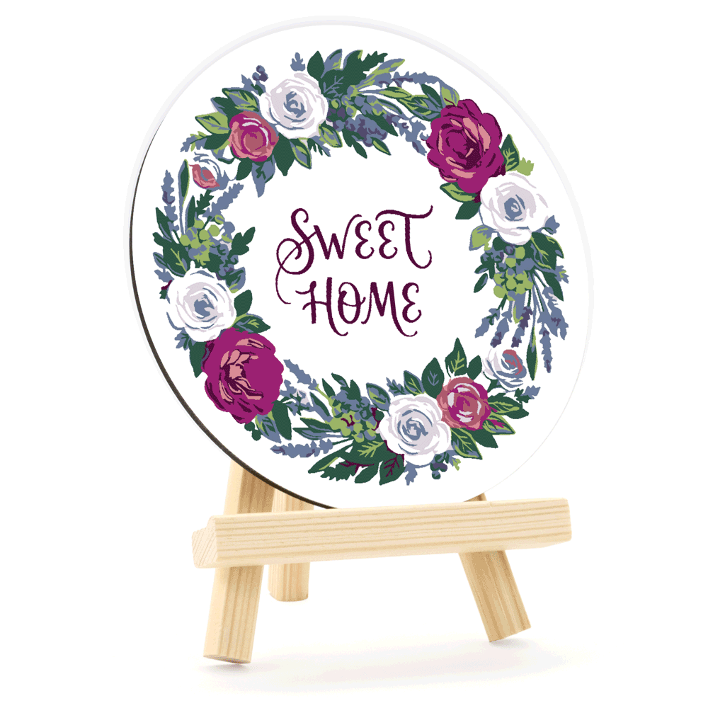 Картина по номерам Rosa Start Sweet Home круглая Ø 15 см с мольбертом (Az1-4823098548713)