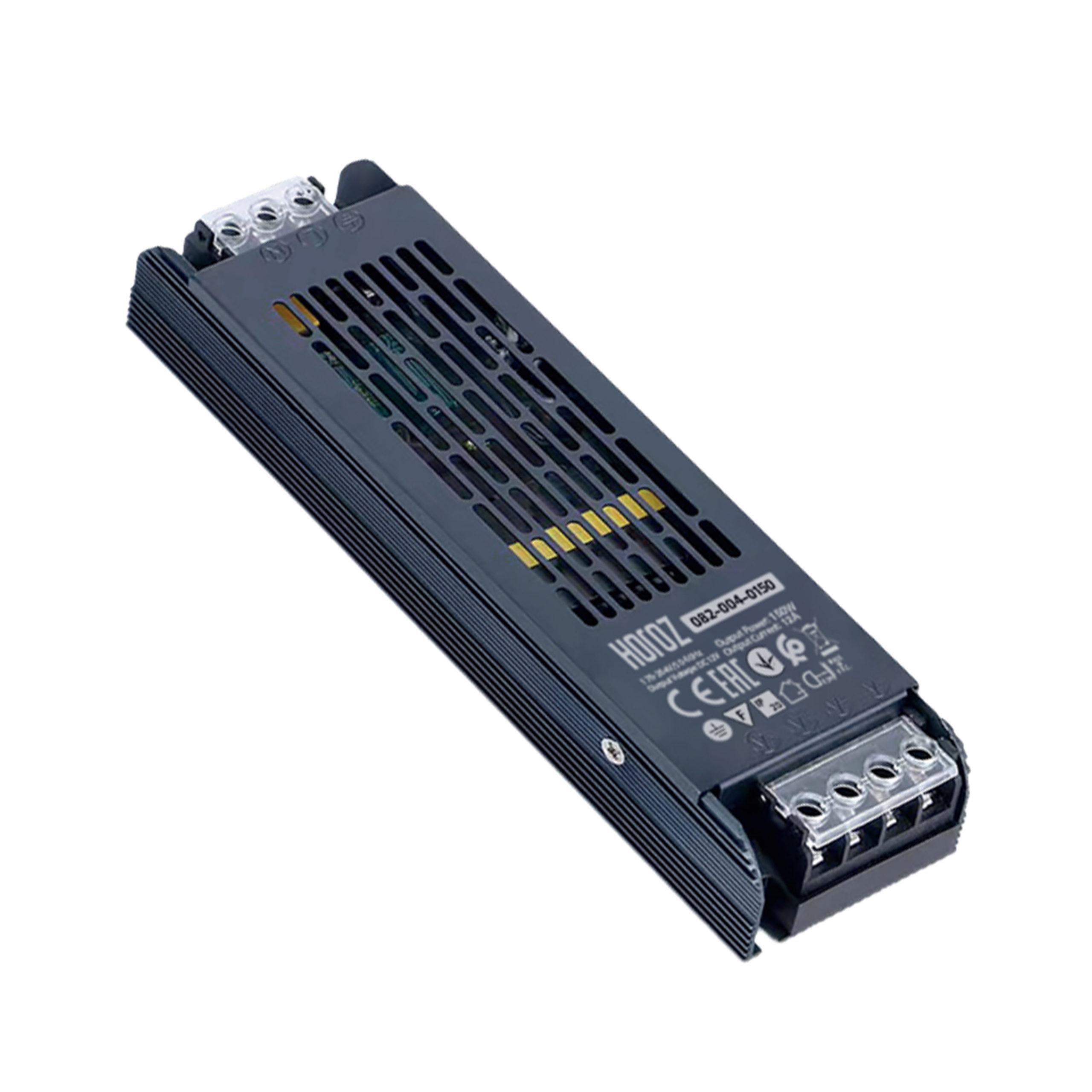 Блок живлення для стрічки HOROZ ELECTRIC Slim VESPA-150 LED 150W 176-264V 12A IP20 DC12V (082-004-0150-010)