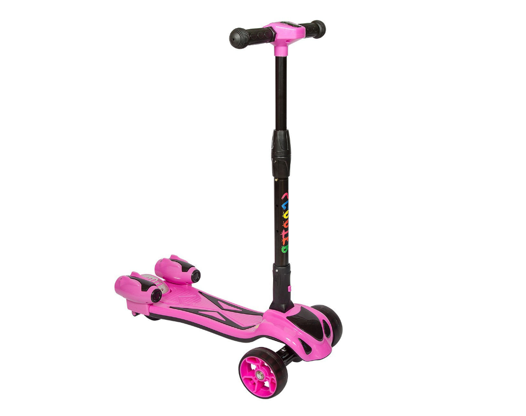 Самокат с дымом и музыкой Scooter W01-HL Розовый