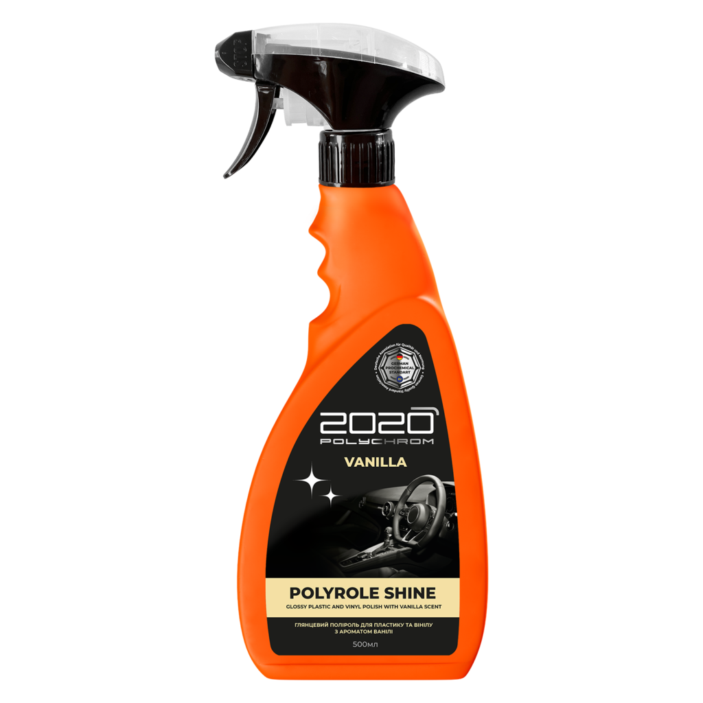 Полироль для пластика/винила Polychrom 2020 Polyrole Shine с ароматом ванили 500 мл (29423904)