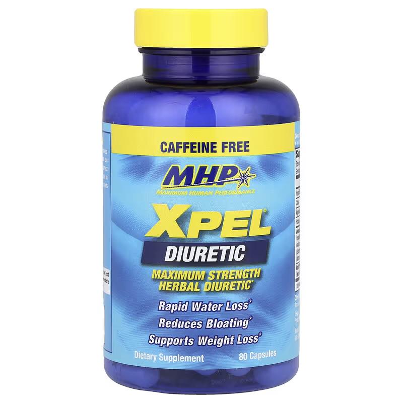 Таблетки сечогінні Mhp XPEL Diuretic Maximum Strength Caffeine Free 80 капс. - фото 3