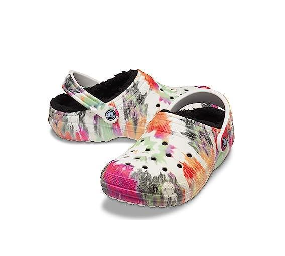 Крокси дитячі теплі Crocs Classic kids Lined Tie Dye Clog Blotched Tie Dye р. 30/31 Різнокольоровий (21511)