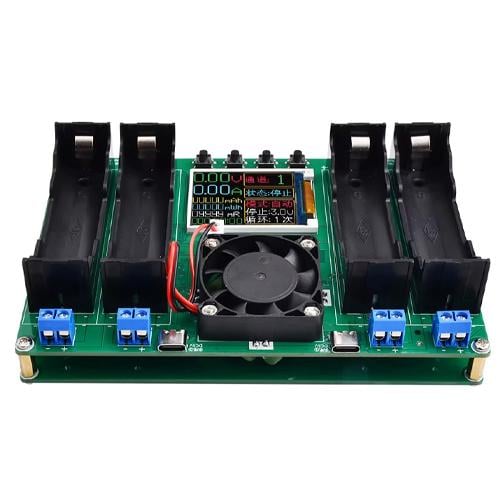 Тестер-вимірювач ємності опору акумуляторів 18650 Li-ion LCD 4 канали (902320) - фото 3