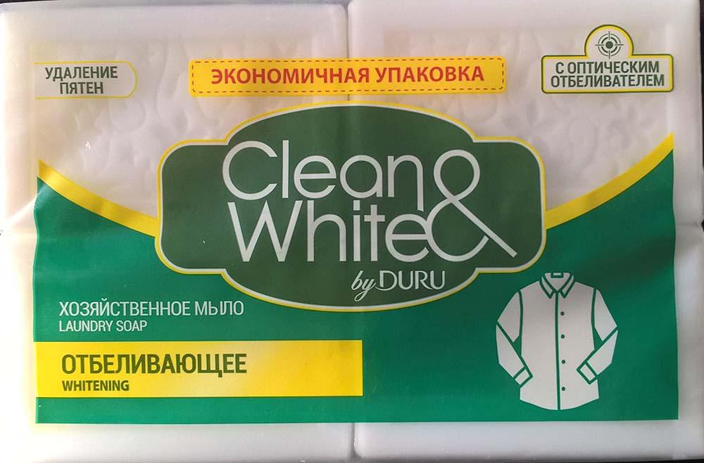 Мило господарське Duru CLEAN&WHITE відбілююче 480 г (8690506400828)