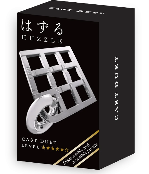 Головоломка для дорослих HUZZLE Hanayama Duet silver 5 рівень (515185)