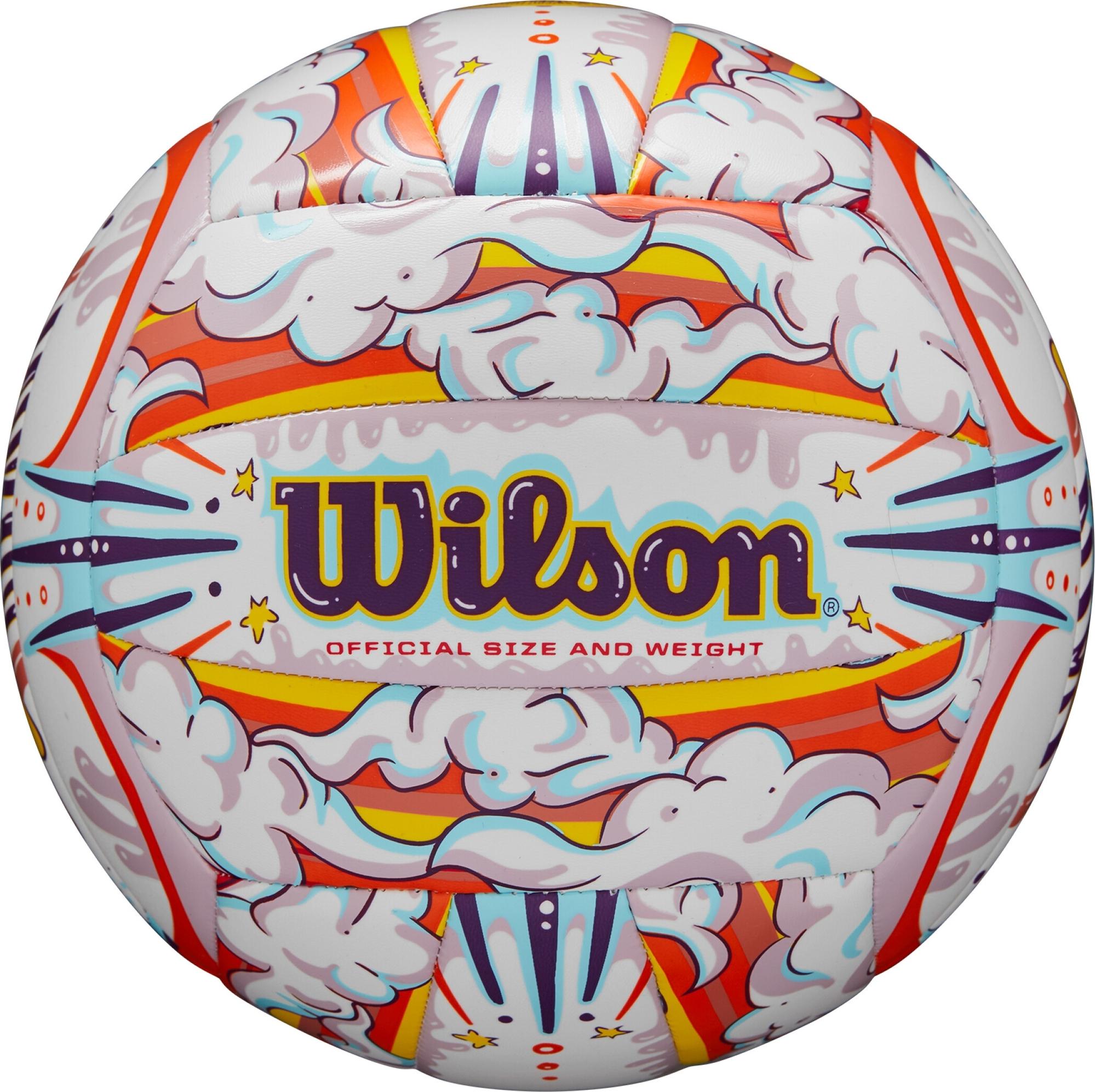 Волейбольный мяч Wilson GRAFFITI PEACE р. 5 Бело-фиолетовый (WV4006901XBOF)