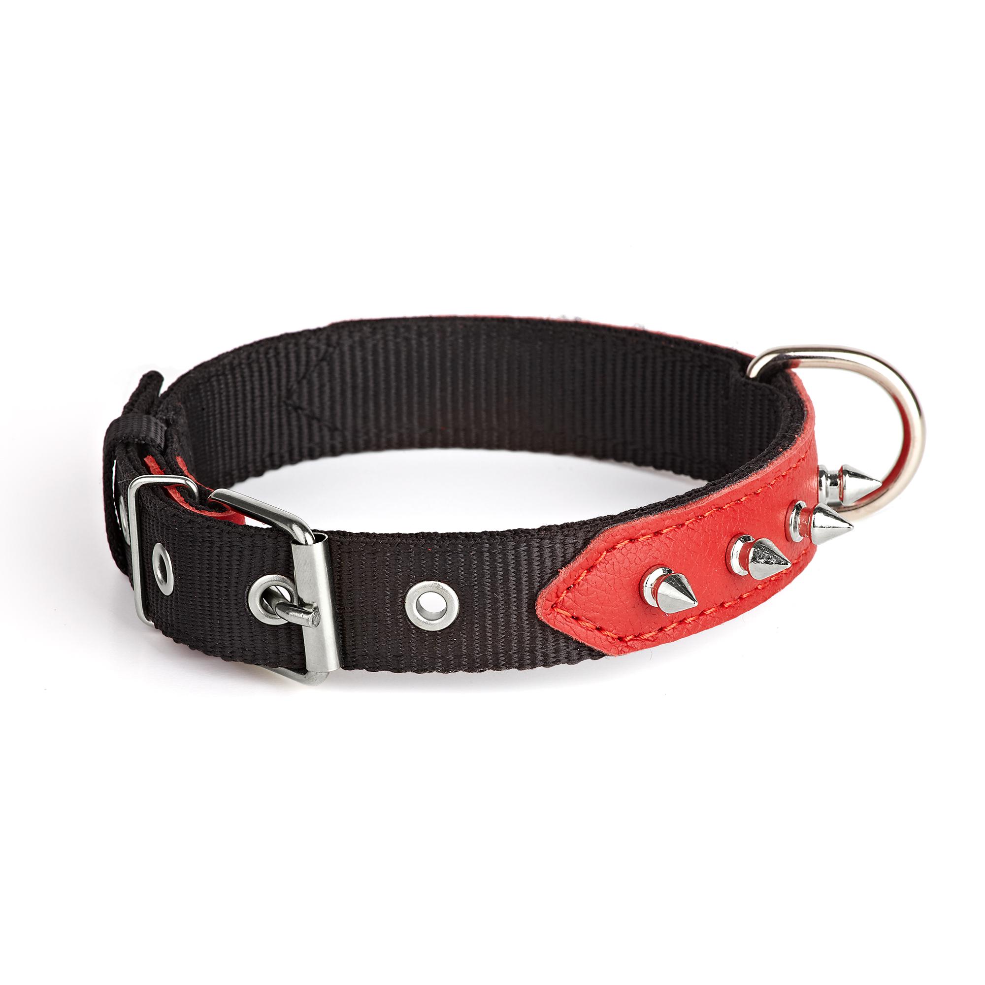 Ошейник KareLine и натуральной кожи с заклепками 25 мм 370-440 мм (6603/6) - фото 2 Ошейник KareLine и натуральной кожи с заклепками 25 мм 370-440 мм (6603/6) - фото 2