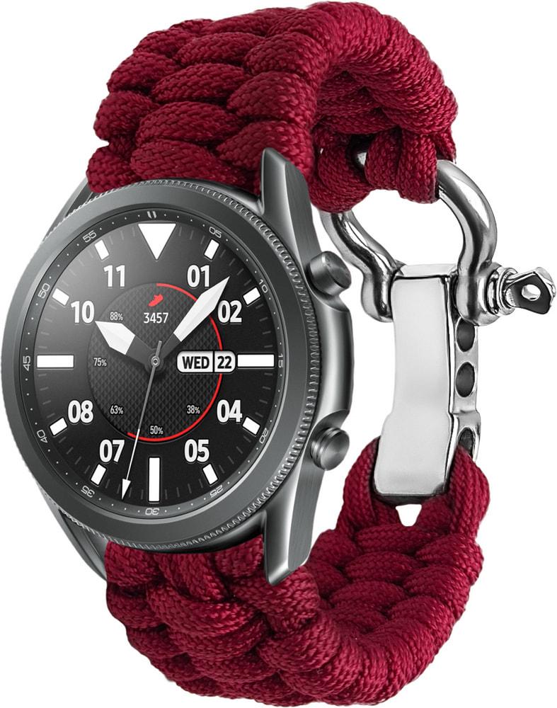 Ремешок из Паракорда Ruper для Galaxy Watch 3 45 мм (22mm) Wine (30801-42)