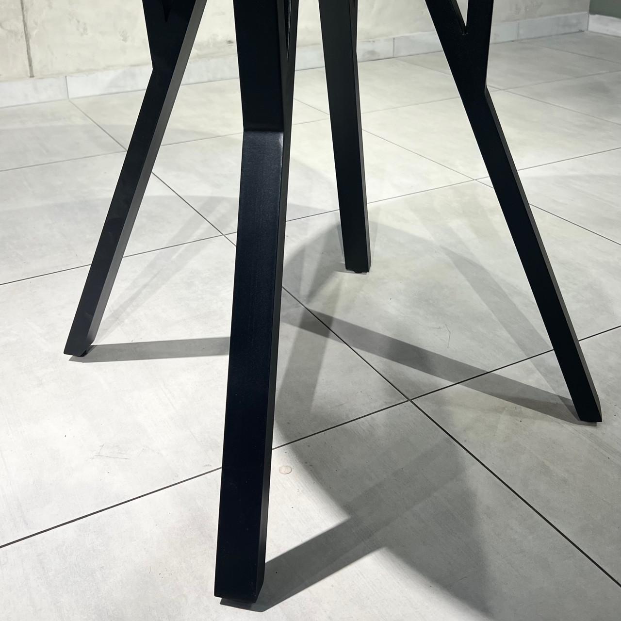 Обеденный стол раздвижной LITE D 800 мм Индастриал/Черный (УТП016860) - фото 3