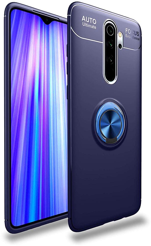 Чехол с кольцом Auto Focus для Xiaomi Redmi Note 8 Pro Blue (10395-28)