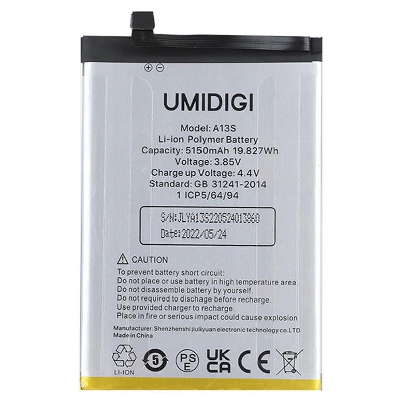 Аккумулятор для Umidigi A13/A13S/A13 Pro/F3/F3S/F3SE 5150 mAh (2000996197331)