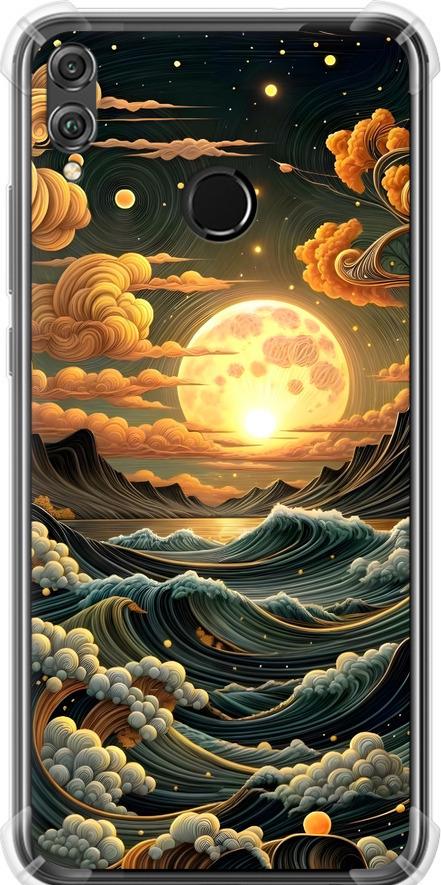 Чехол на Huawei Honor 8X Арт волны (6332sp-1596-42517)