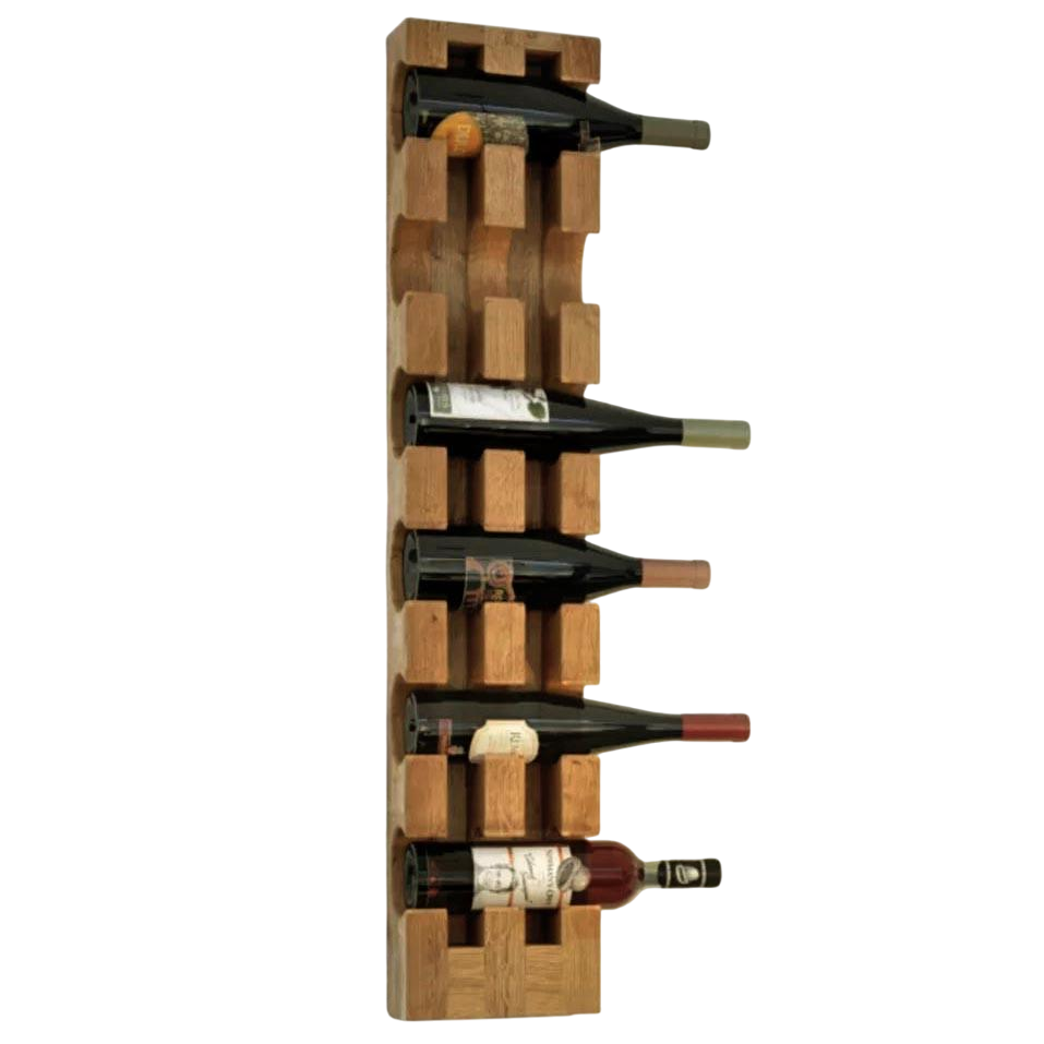 Полка для вина настенная из дерева Нагасаки Сиена (ПНК-000405)