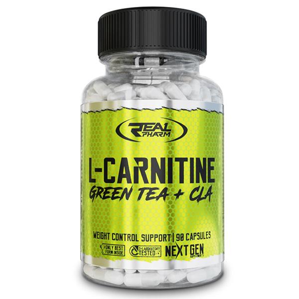 Комплексный жиросжигатель Real Pharm L-Carnitine Green Tea And Cla 90 Tabs