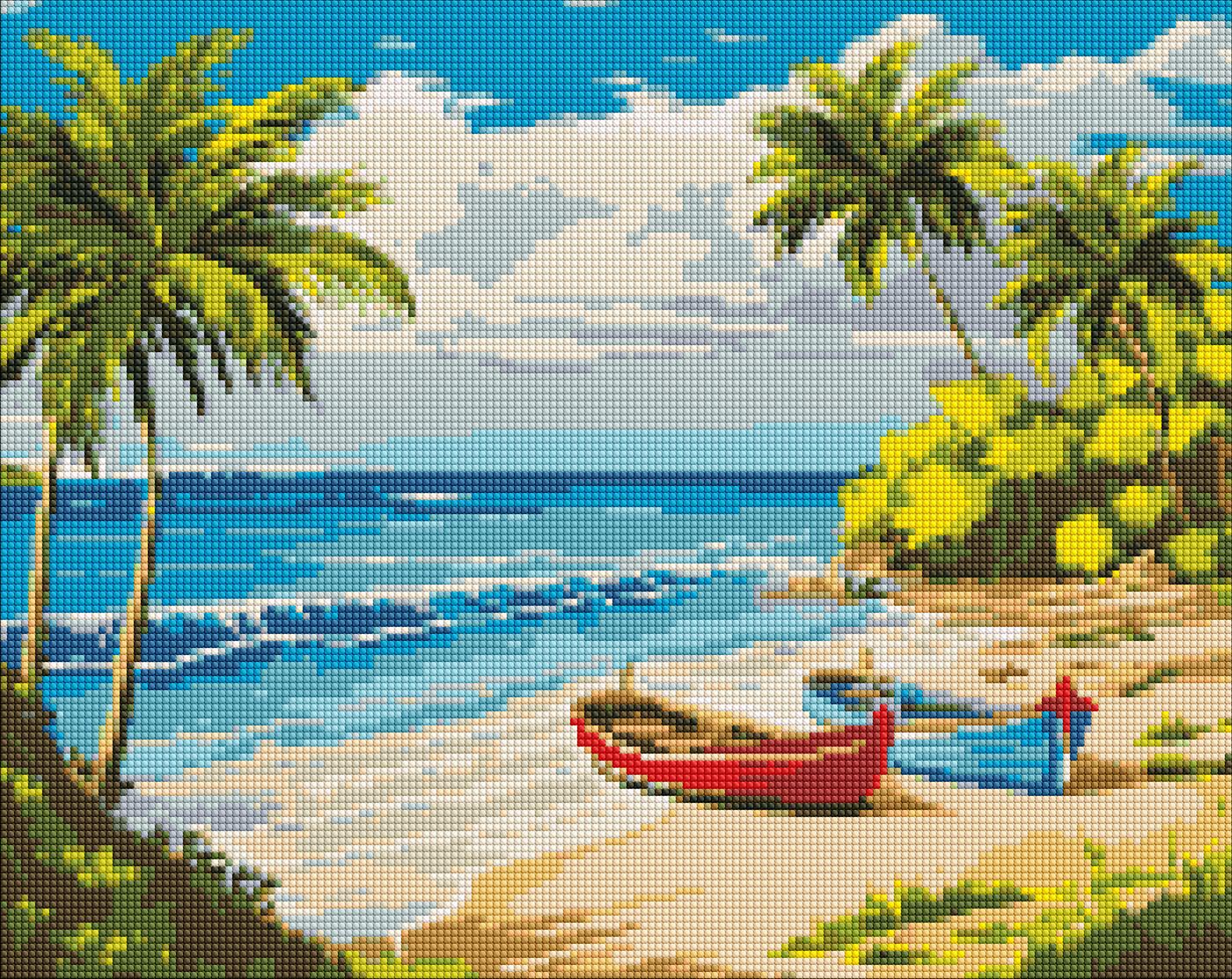 Алмазная мозаика Идейка Прекрасный остров (AMO7813)