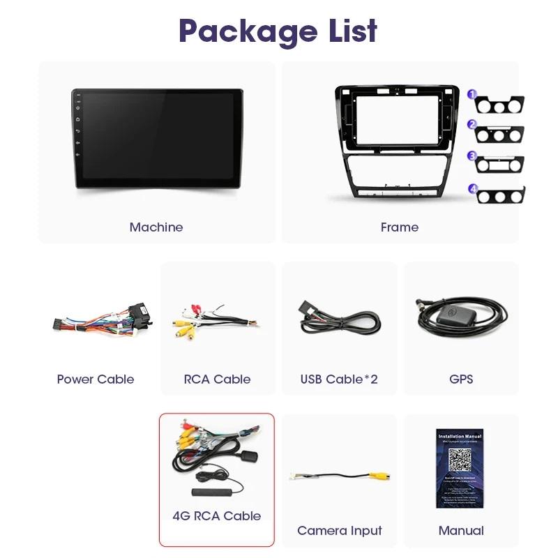 Автомагнитола штатная Mekede для Skoda Octavia A5 2004-2013 GPS/WiFi/USB/CarPlay 4/64 Гб (15291632) - фото 2