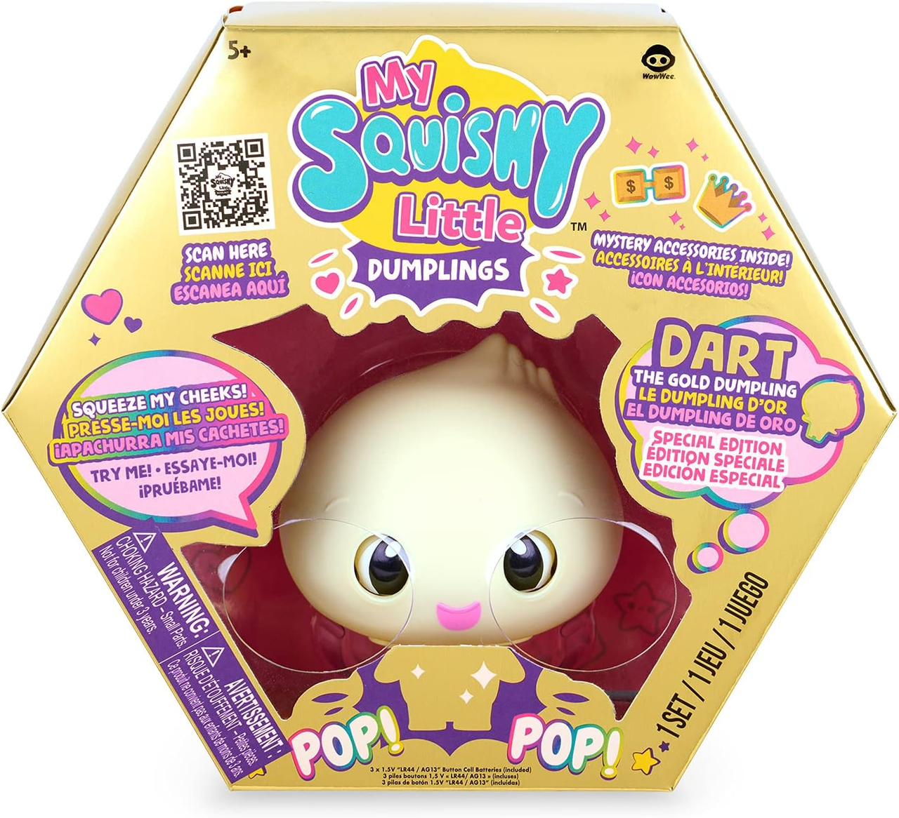 Интерактивная игрушка My Squishy Little Golden Dumpling Interactive Doll Dart Gold (2443151804)