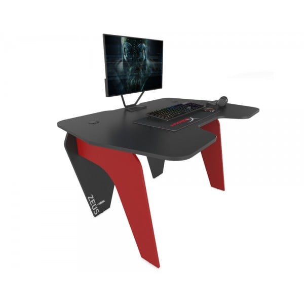 Компьютерный стол игровой Zeus Byorn Черный/Красный (61e7b53fb6f1f019466e8e12)