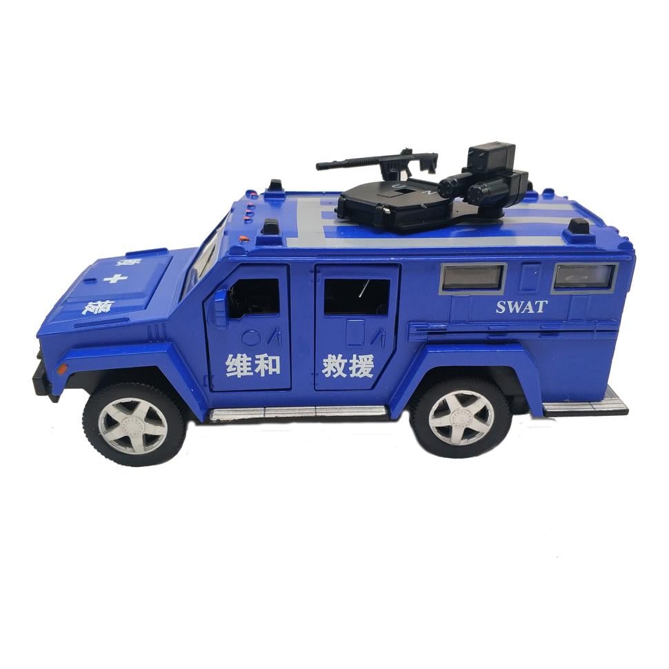 Машинка інерційна АвтоПром Поліцейський позашляховик Синій (IM-176-D-1)
