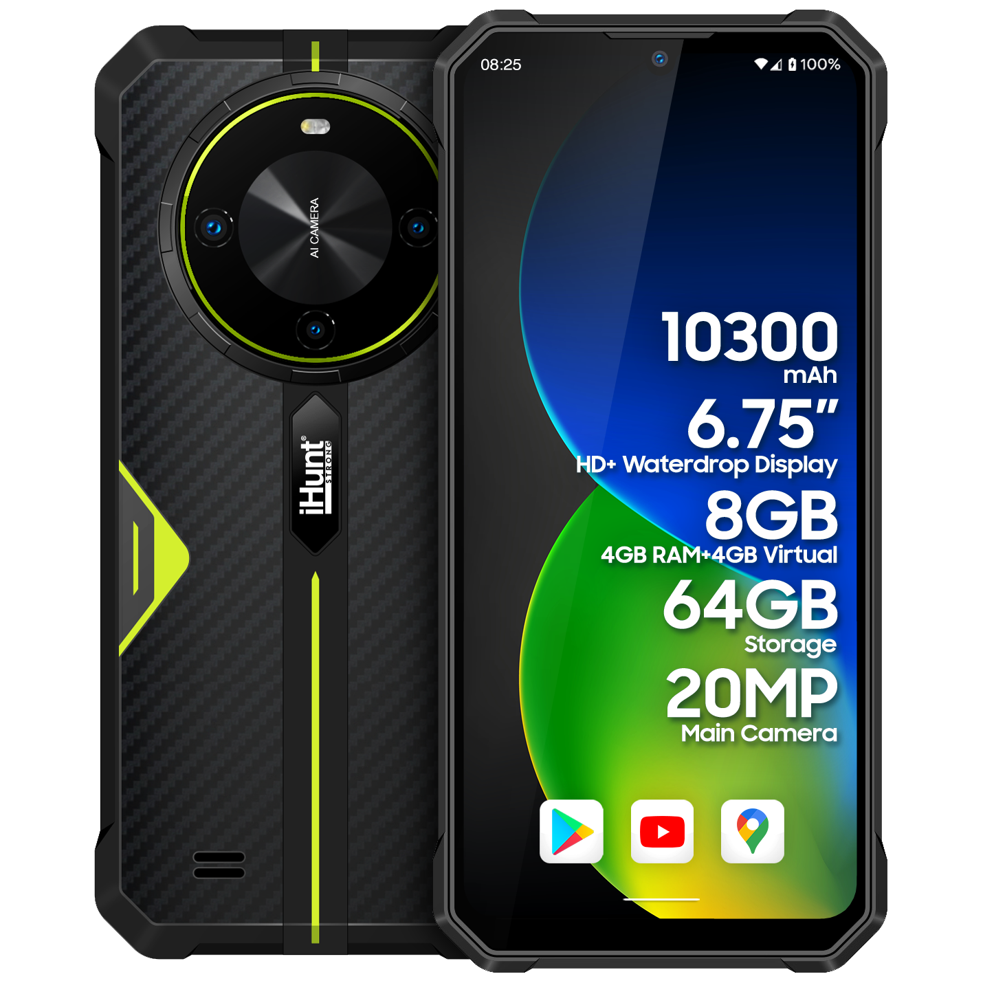 Смартфон протиударний iHunt Titan P10000 PRO Green