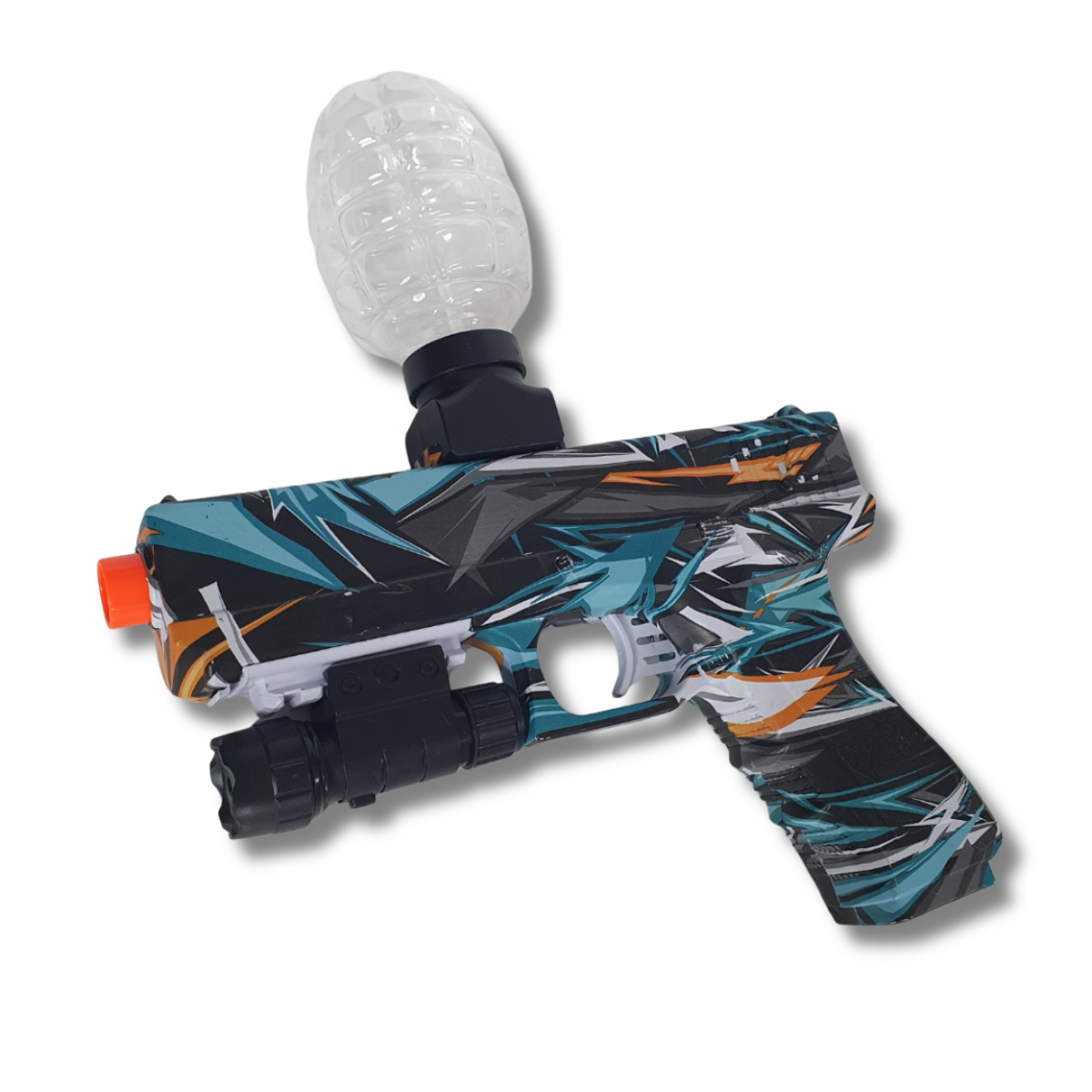 Игрушечный автомат Water bomb gun на аккумуляторе с мягкими шариками (WGA-980)