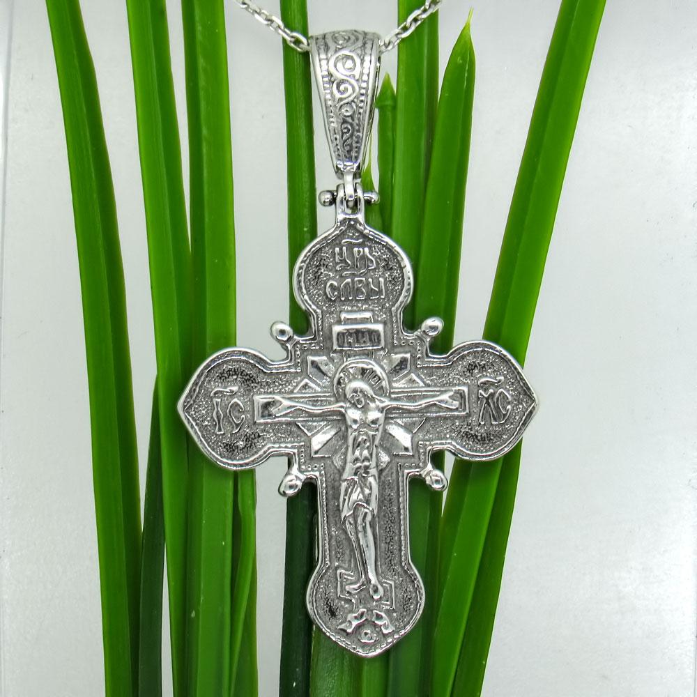 Срібний християнський підвіс Хрестик 12 (1137367784) - фото 4 Срібний християнський підвіс Хрестик 12 (1137367784) - фото 4