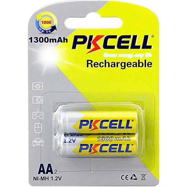 Акумулятор PKCELL Ni-MH AA1300-2B AA 1300 mAh 1,2V 2 шт. (8455) - фото 1