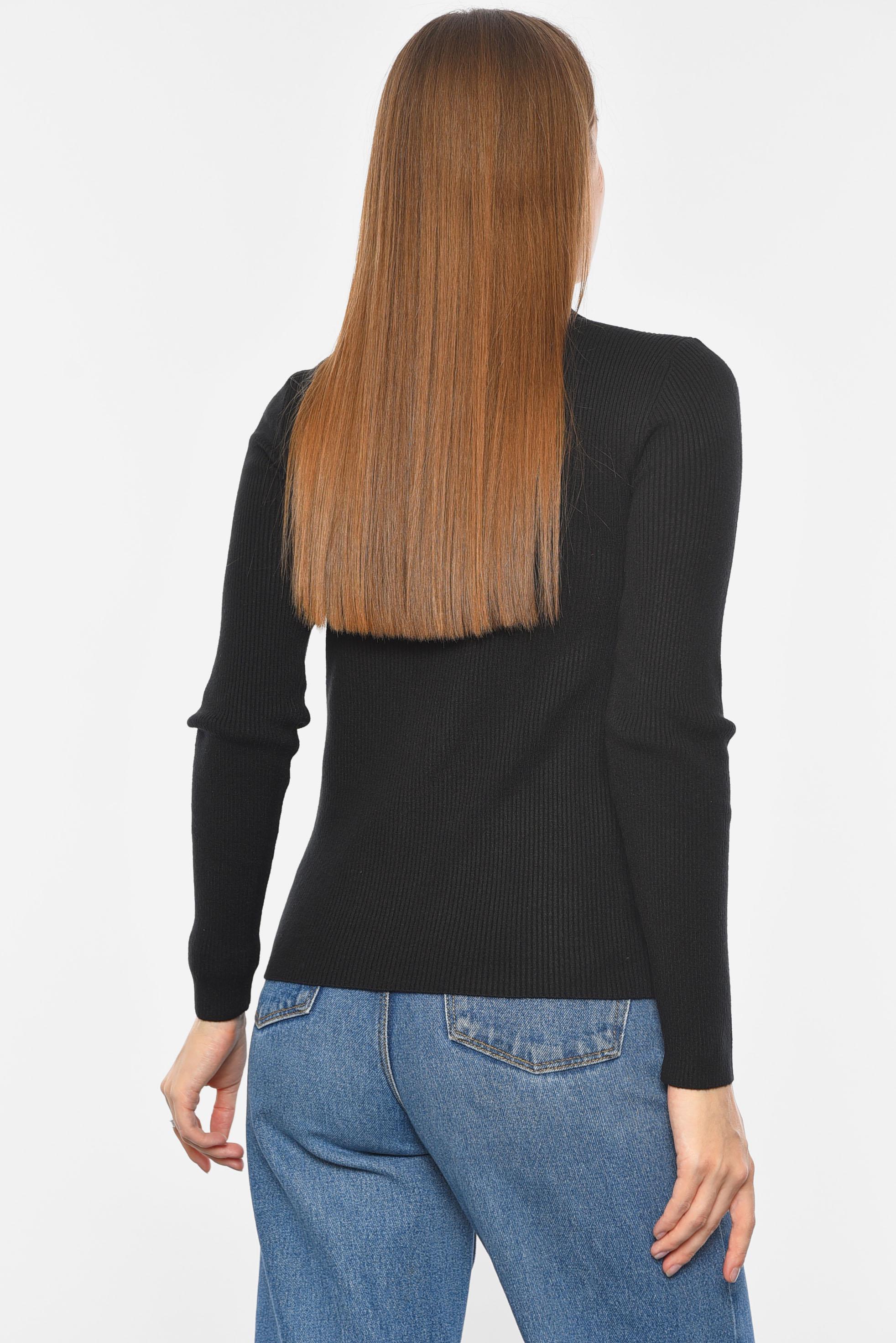 Гольф женский однотонный S-M Черный (191257) - фото 3