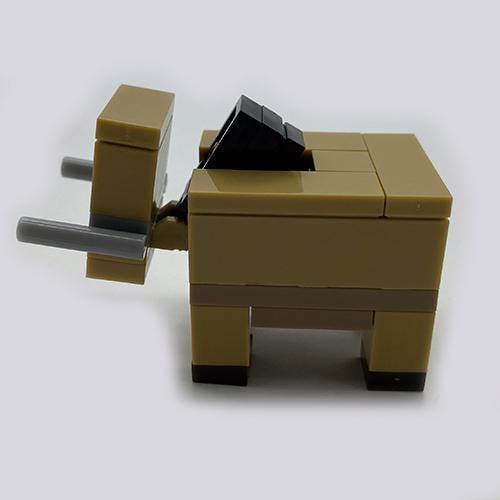 Конструктор фигурка iBlock Hoglin Minecraft 5,5 см - фото 3