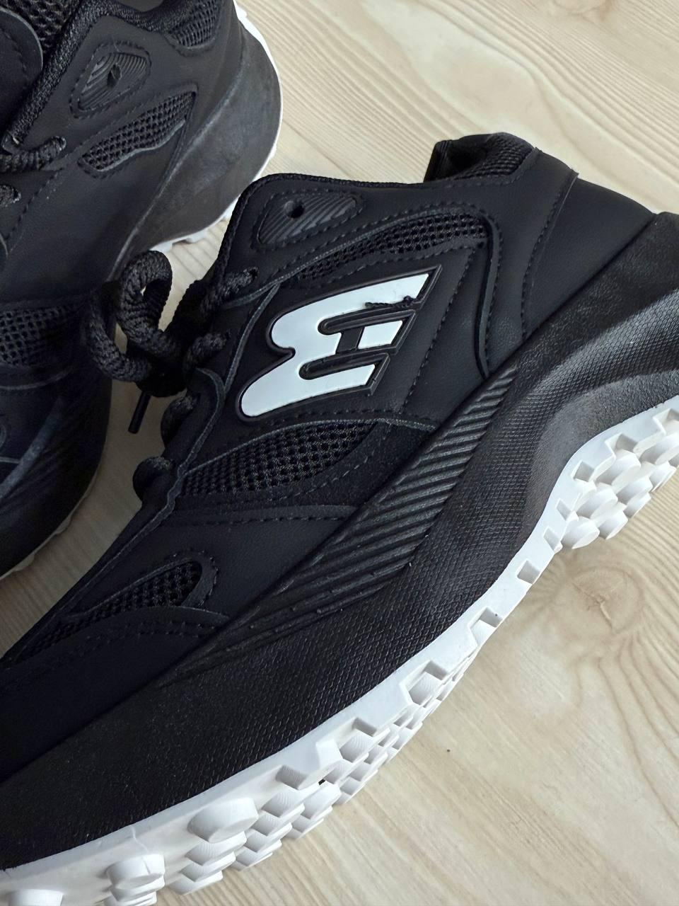 Кросівки жіночі Violeta 136-33 комбіновані на високій підошві р. 36 Чорний (5052) - фото 9