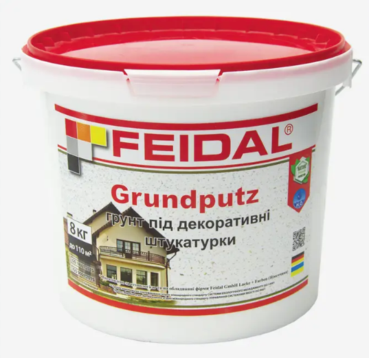 Грунт Grundputz Feidal под декоративные штукатурки 16 кг (27582169) - фото 2 Грунт Grundputz Feidal под декоративные штукатурки 16 кг (27582169) - фото 2