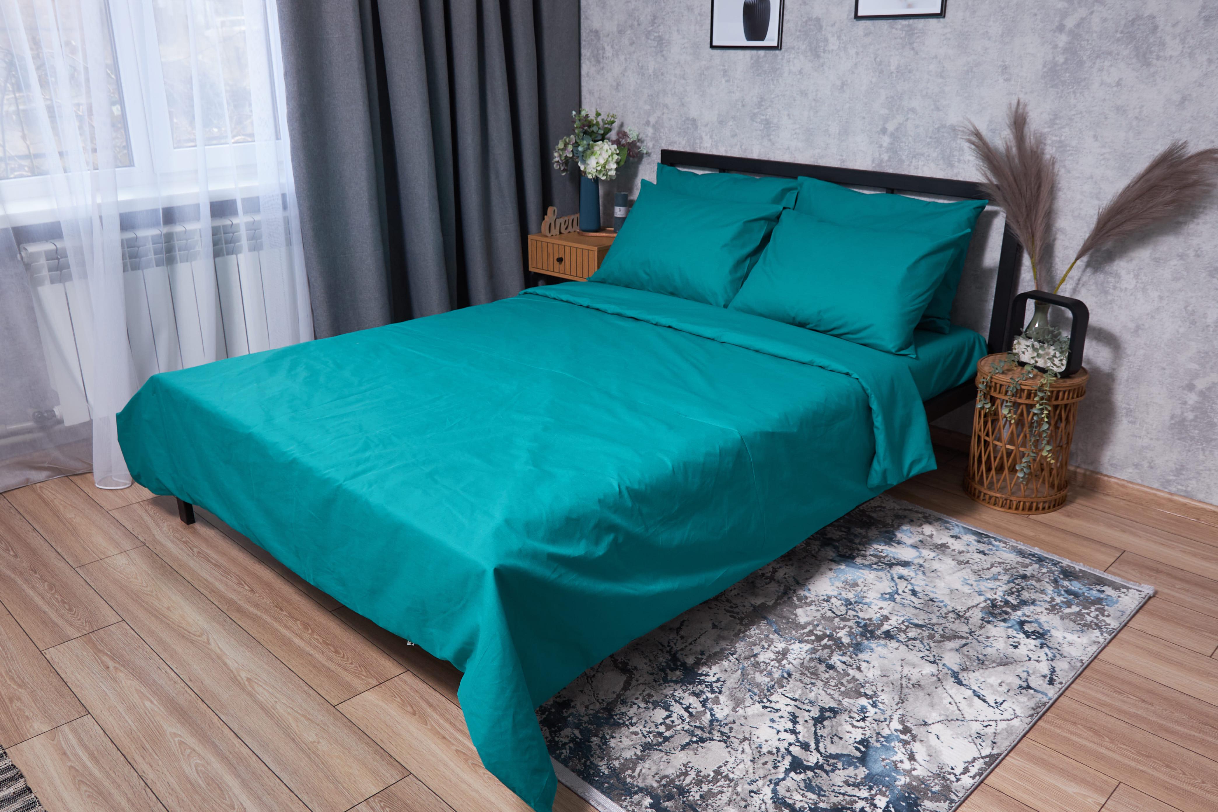Пододеяльник Moon&Star Gold Люкс Green Deep бязь двуспальный 175х210 см (MS-870000072)