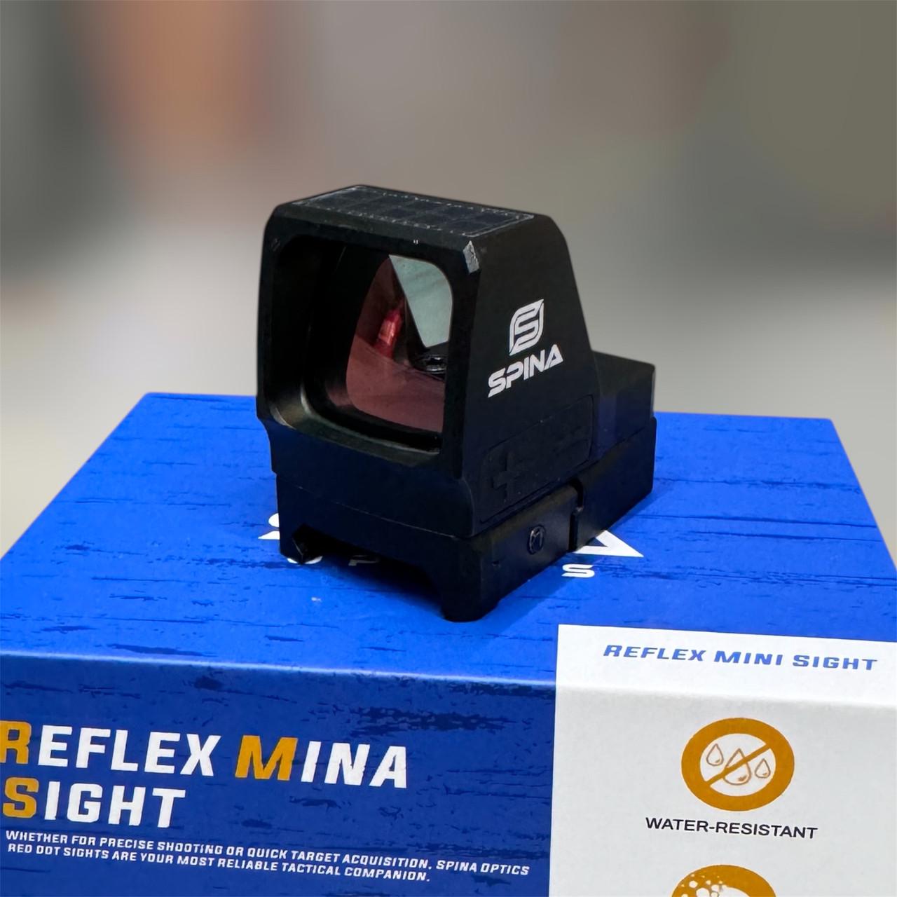 Прицел коллиматорный Spina Optics Scorner Pro 1x22x25 Tactical 3 MOA Solar Red Dot (246842)