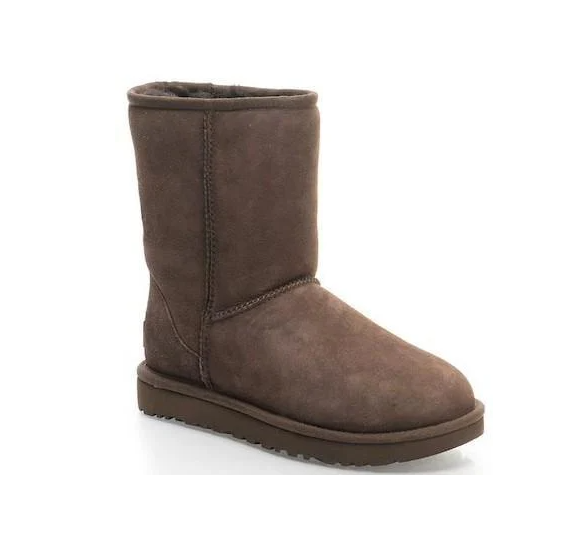 Уггі жіночі замшеві середні UGG Classic Short Boot Chocolate р. 41 Коричневий (28792)