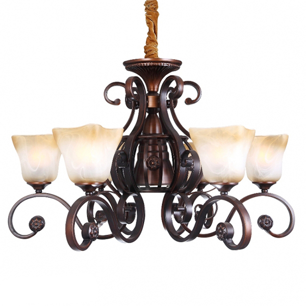 Люстра Flora классическая YA007/6+1 Коричневый