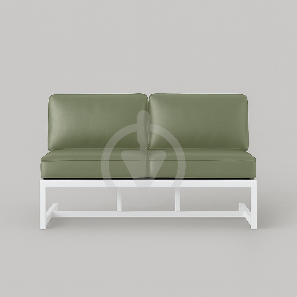 Диван металевий AVVS tech Атлас вуличний лофт екошкіра 156 см Оливковий/Білий (30222937) - фото 2 Диван металевий AVVS tech Атлас вуличний лофт екошкіра 156 см Оливковий/Білий (30222937) - фото 2