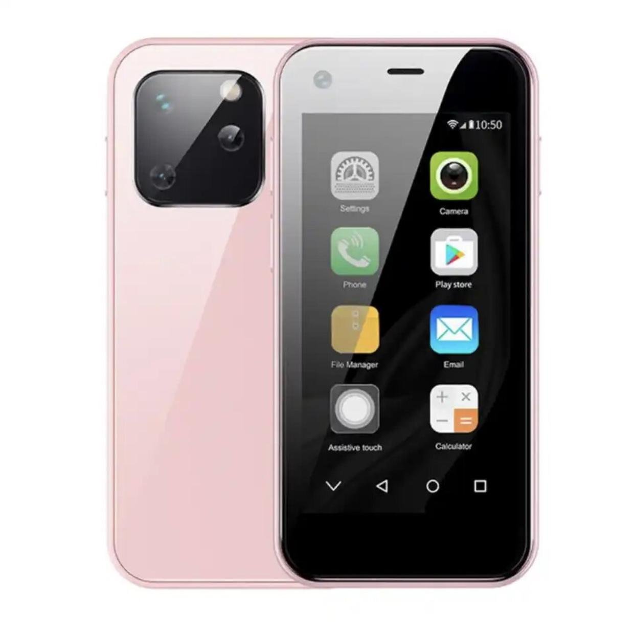 Смартфон мобильный сенсорный Soyes XS 13 маленький Розовый