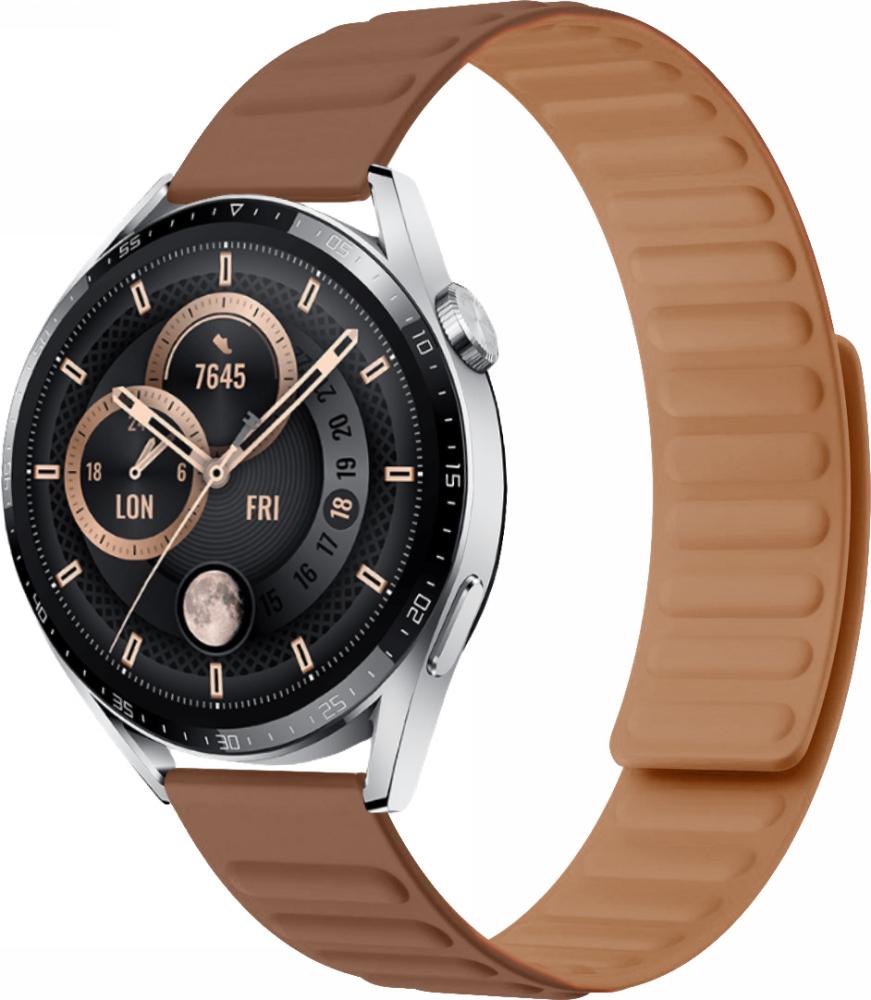 Ремінець Magneter для Huawei Watch GT3 46 мм Brown (26655-30) Ремінець Magneter для Huawei Watch GT3 46 мм Brown (26655-30)