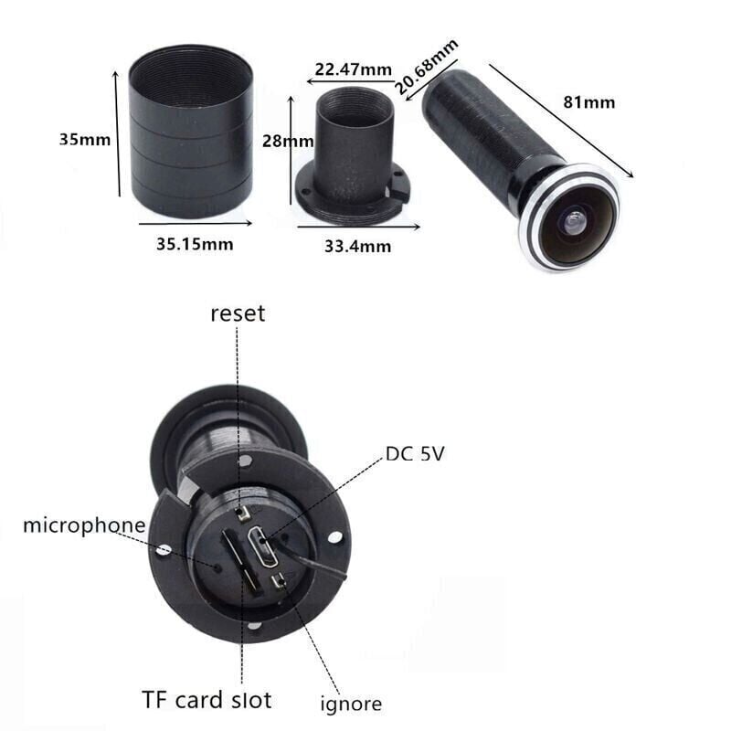 Видеоглазок wifi c датчиком движения и записью Digital Lion DE-V380 HD1080P с USB кабелем 3 м - фото 9 Видеоглазок wifi c датчиком движения и записью Digital Lion DE-V380 HD1080P с USB кабелем 3 м - фото 9