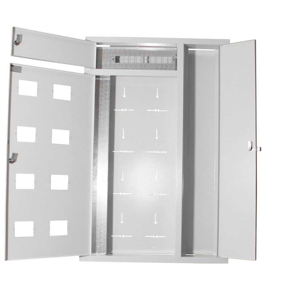 Корпус металлический E.NEXT ЩЭ-8ст-02 под 8 однофазных счетчиков встроенный (ЩЭ-8ст-02)