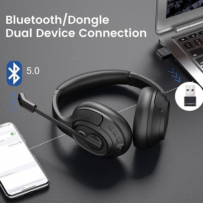 Гарнітура Bluetooth EKSA з мікрофоном та USB-адаптером - фото 4 Гарнітура Bluetooth EKSA з мікрофоном та USB-адаптером - фото 4