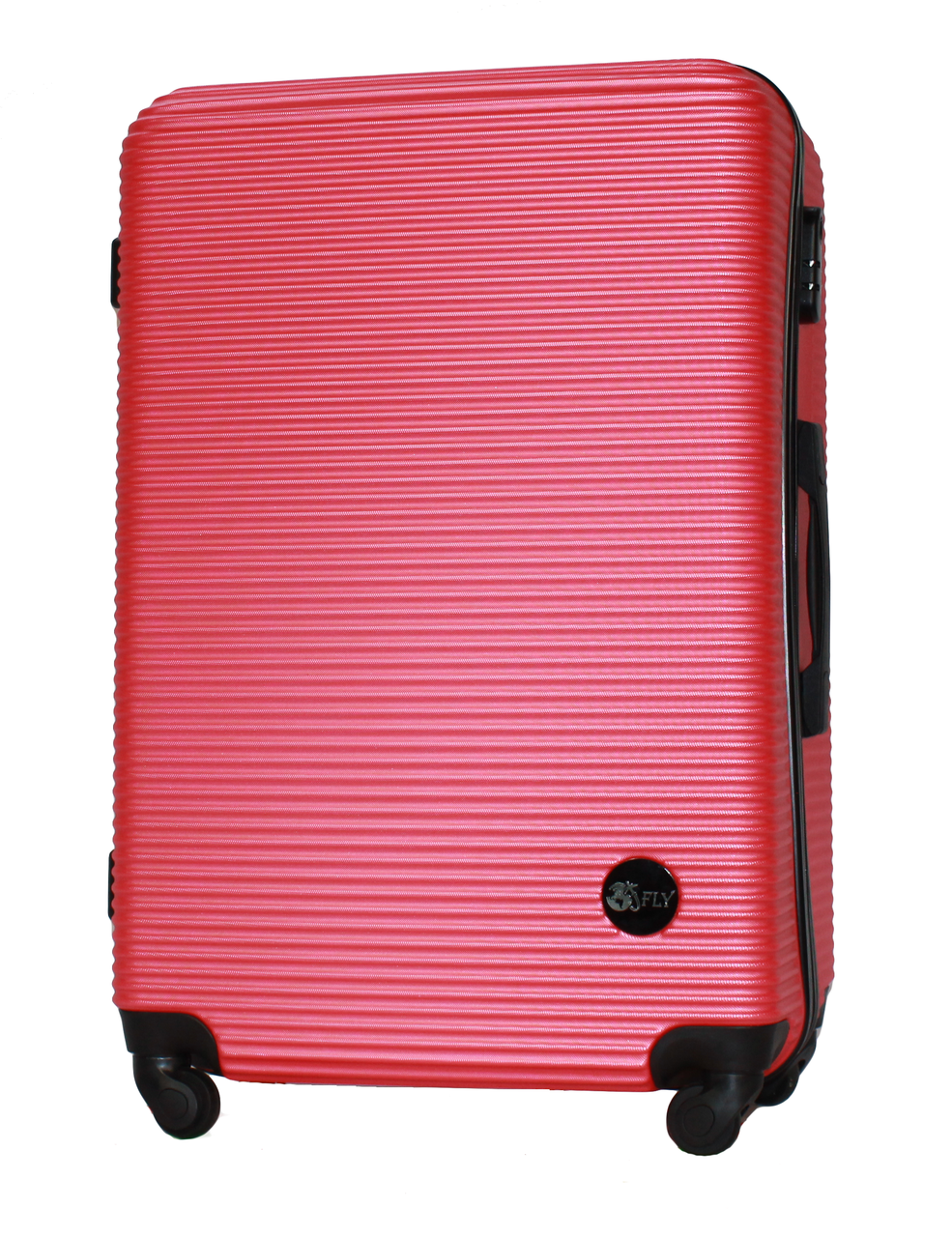 Чемодан пластиковый Fly 91240 большой на 4 колесах 75х49х29 см 90 л Темно-розовый