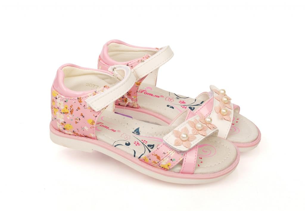 Cандали для девочек 3077 р. 28 Розовый