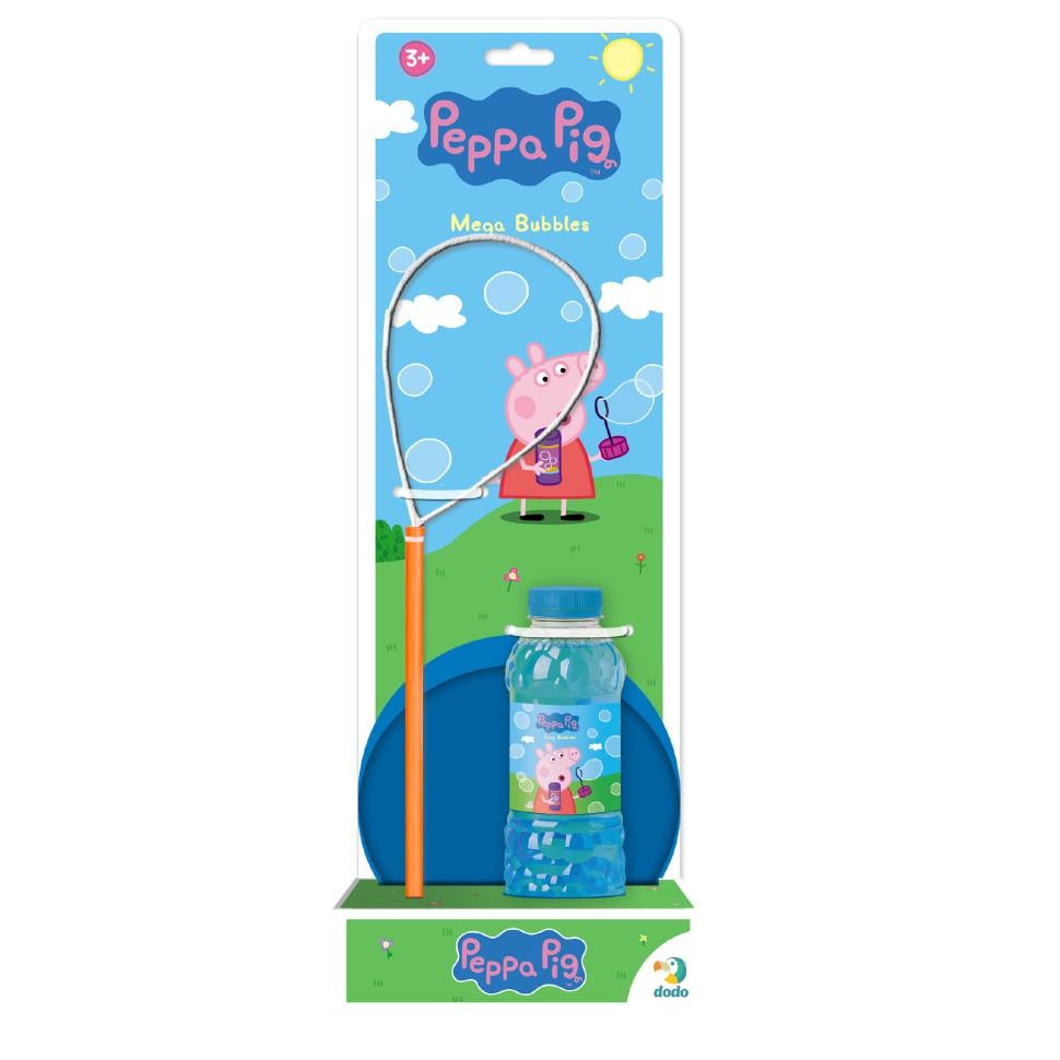 Мильні бульбашки Mega Bubbles з тарілкою Peppa Pig 450 мл Синій (MB-350-B-45)