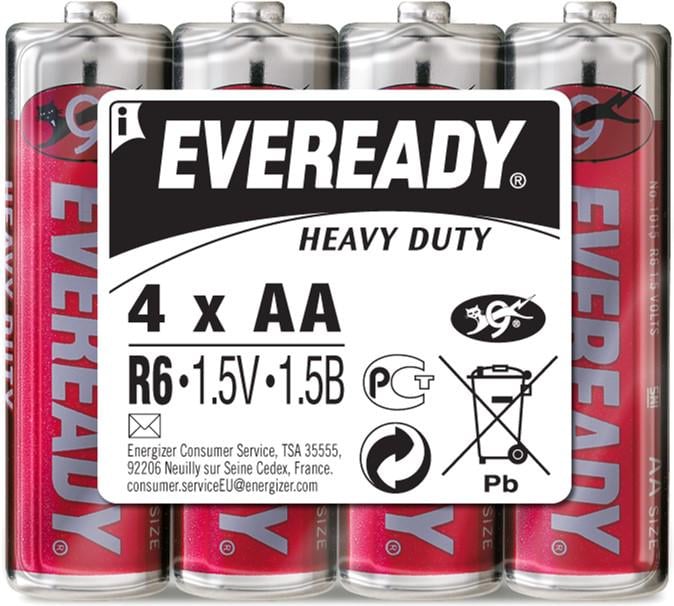 Батарейка Energizer EVEREADY AA Heavy Duty LR06 4 шт.