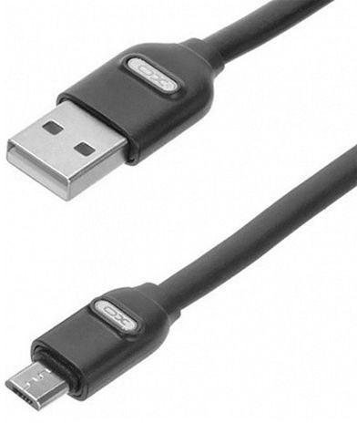 Кабель интерфейсный Xo NB150 USB-microUSB 1 м Black (27518)